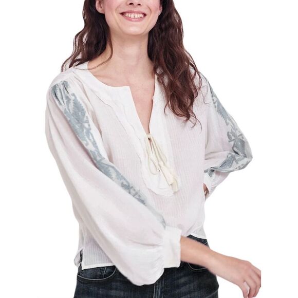 New Roller Rabbit Top Jambdani Kiko size XL long sleeve - Picture 1 of 6